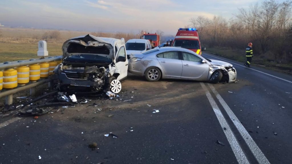 Accident rutier GRAV în Giurgiu! Printre victime se numără o copilă de 10 ani și un bărbat de 55 de ani