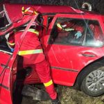 Accident tragic pe DN1. Un tânăr a murit, după ce s-a răsturnat cu mașina. Salvatorii au intervenit cu echipele de descarcerare