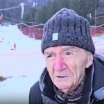 Povestea emoționantă a lui nea Gică: este instructor de schi la 97 de ani