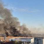 Incendiu uriaș de vegetație la ieșirea din Târgoviște. S-a emis Ro-Alert pentru localnici - FOTO/VIDEO