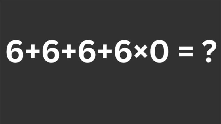 Testul IQ de marți! Cât de rapid gândești? Rezolvă 6 + 6 + 6 + 6 x 0 =? fără pix sau calculator!