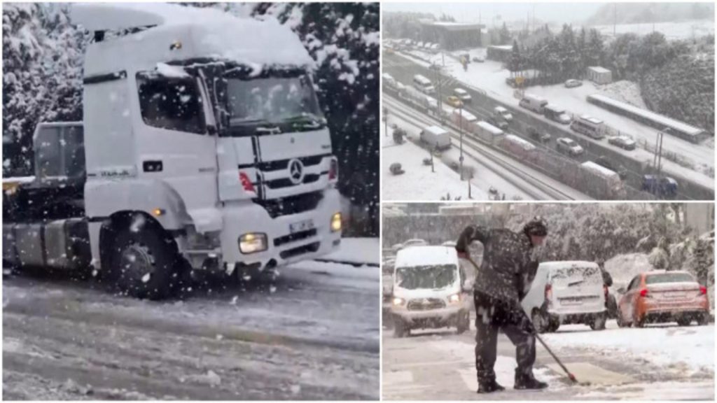 Istanbul, paralizat de ninsoare: școli închise, drumuri blocate și zboruri anulate. Haos în oraș din cauza vremii nefaste