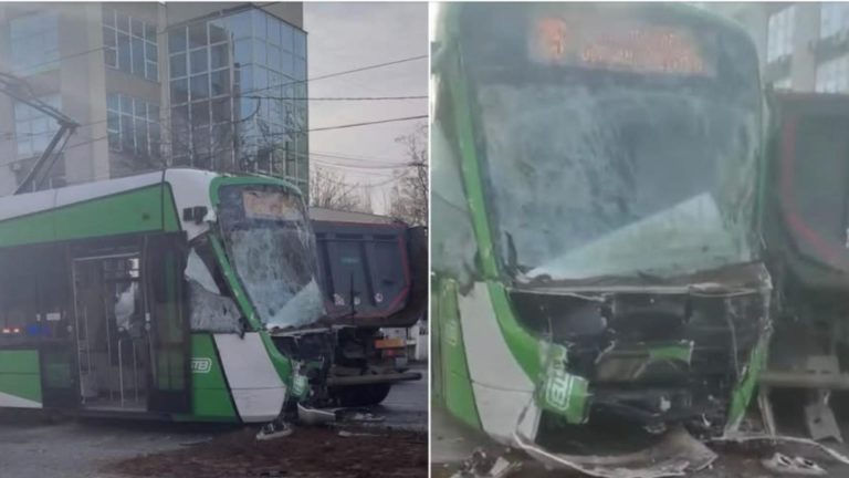 Impact devastator între un tramvai și o basculantă, în București: o victimă. Circulația în zonă, grav afectată