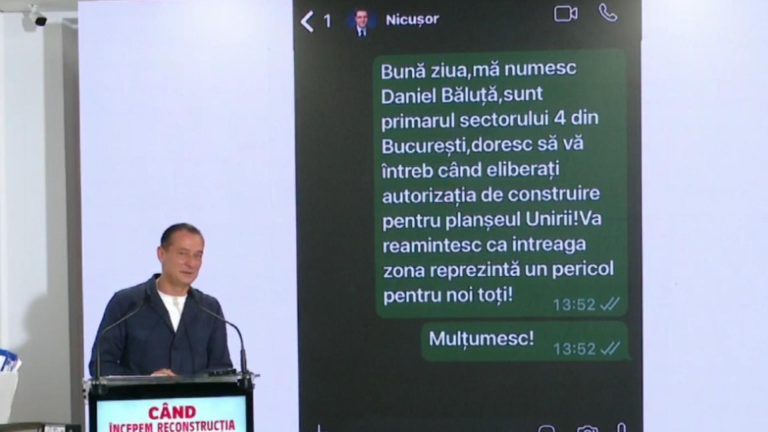 Războiul Băluță-Nicușor Dan pe subiectul Planșeului Unirii intră într-o nouă etapă: „Mergem în instanță pentru a-l obliga pe Nicușor să semneze”
