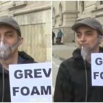 Bărbat în greva foamei la ușa lui Nicușor Dan: ”Un om care are două dosare penale nu poate fi președintele României”