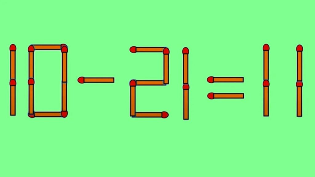 Test IQ la final de săptămână: în cât timp poți corecta 10 - 21 = 11?