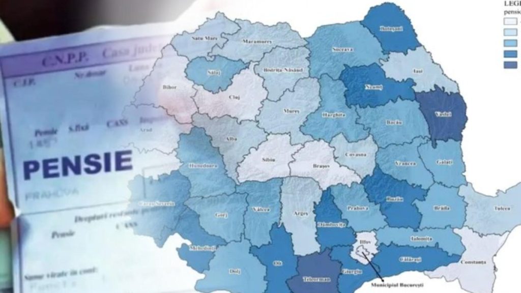 Harta pensiilor în România. Diferențe semnificative între județele țării în ceea ce privește veniturile încasate de seniori