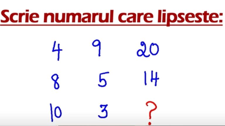 Test IQ pentru oamenii SMART: doar 1 din 10 persoane îl pot rezolva!