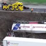 TIR răsturnat pe centura ocolitoare a Braşovului. Autoritățile au intervenit de urgență