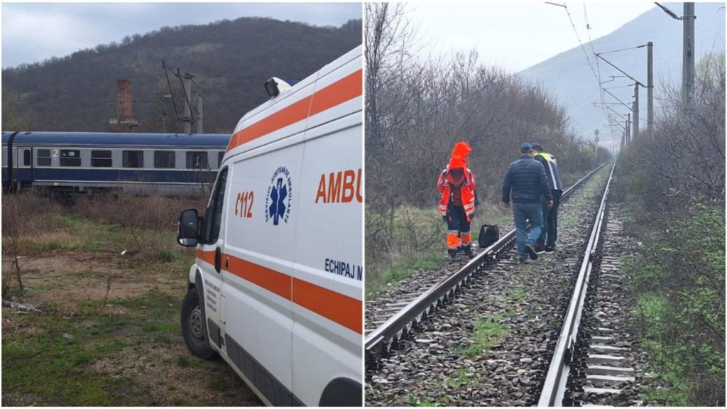 Trafic feroviar blocat pe Magistrala 100, Valea Cernei – Orşova. Un tren a lovit mortal o persoană