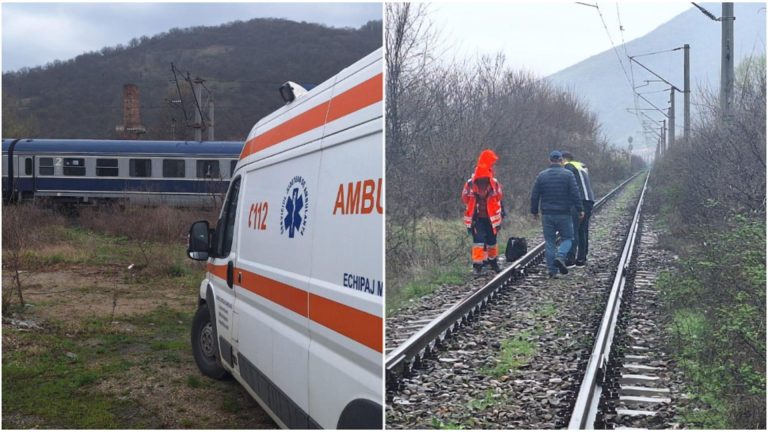 Trafic feroviar blocat pe Magistrala 100, Valea Cernei – Orşova. Un tren a lovit mortal o persoană