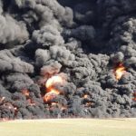 Un tren încărcat cu benzen a deraiat, în Cehia. Incendiu devastator: flăcări de 20 de metri înălțime - VIDEO