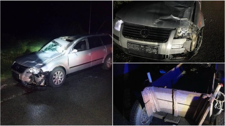 Căruță spulberată, în județul Cluj. Calul a murit, iar căruțașul este de negăsit