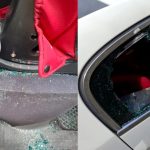 Familie la un pas de moarte, după ce bolovanii au căzut peste mașină. PERICOL pe Valea Oltului