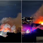 Incendiu de proporții în municipiul Iași. Două case au fost mistuite de flăcări