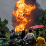 Explozie devastatoare a unei conducte de gaze. Incendiu uriaș. Peste 100 de persoane au fost rănite VIDEO