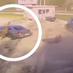 Vremea rea a făcut ravagii în toată țara. VIDEO - Momentul în care vântul pur și simplu mută o mașină din loc