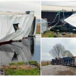 Trafic blocat pe DN2. Un TIR încărcat melasă s-a răsturnat în localitatea Fărăoani