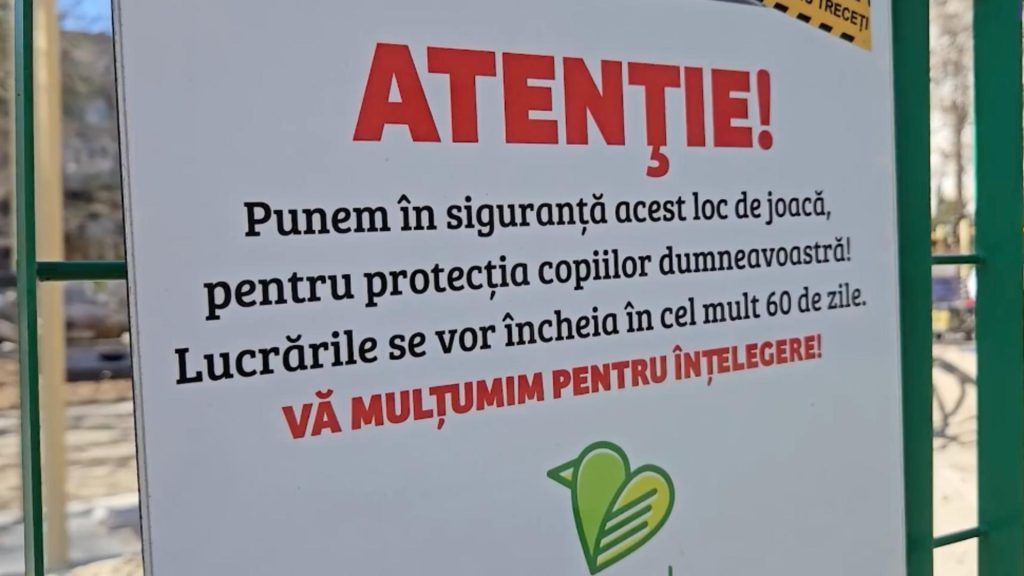 Totul verde și igienizat în locurile de joacă pentru copii 