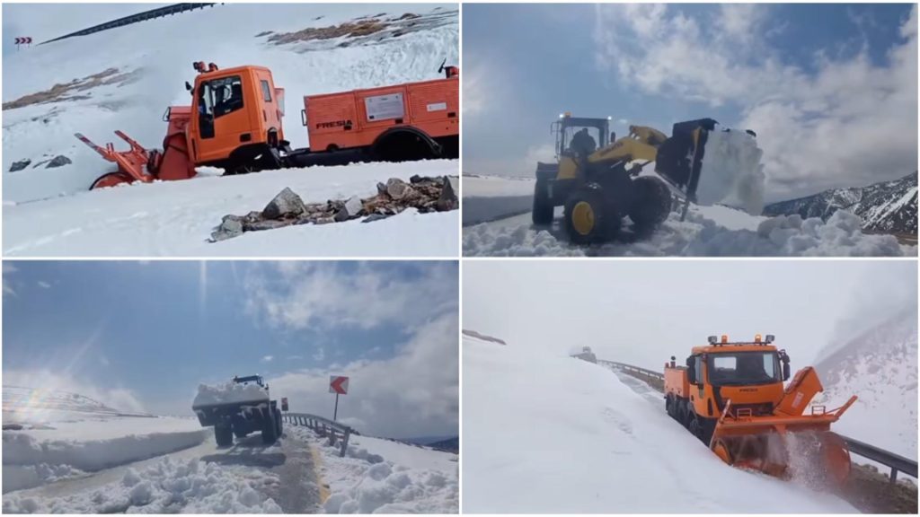 Când va fi deschisă circulația pe Transalpina. Drumarii lucrează la foc continuu la deszăpezirea DN 67C
