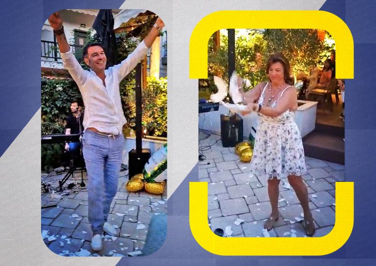 Tradiții și bucurii în luna de miere: Mihaela Borcea și Sorin Rap în Grecia