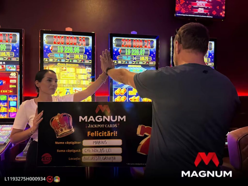 Marea victorie la MAGNUM București: Impactul Jackpot-ului de 614.724 Lei asupra comunității și industriei jocurilor de noroc din România