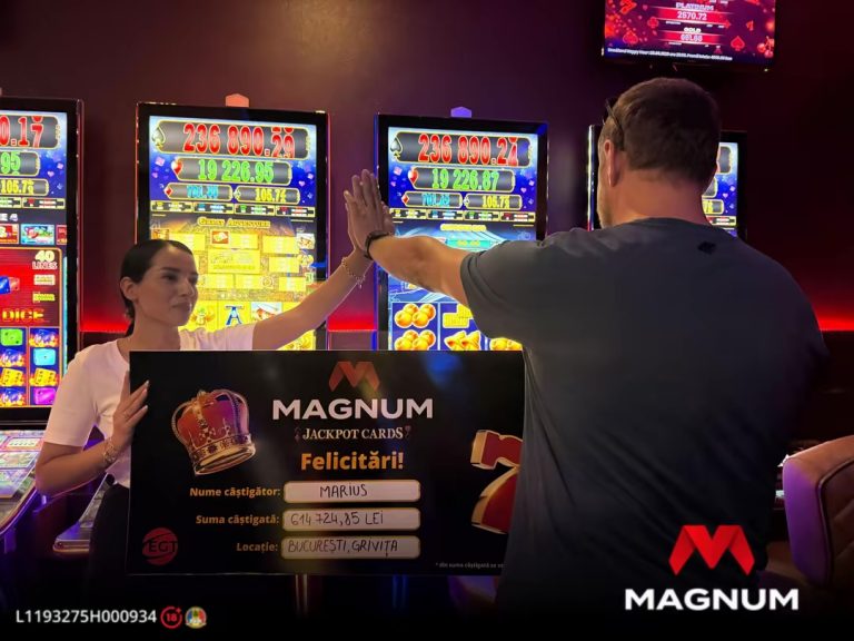 Marea victorie la MAGNUM București: Impactul Jackpot-ului de 614.724 Lei asupra comunității și industriei jocurilor de noroc din România
