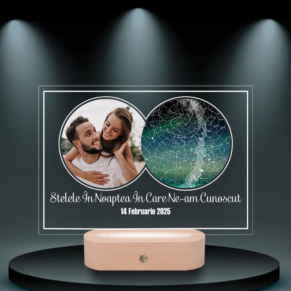 Lampa LED Personalizată: O Conexiune între Emoție și Astronomie