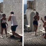 Cererea în căsătorie în Santorini: O poveste de neuitat și amuzantă din inima Greciei