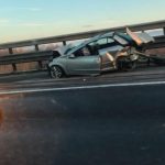 Accident în lanț pe autostrada București-Pitești. Patru mașini s-au ciocnit, trei persoane au ajuns la spital - FOTO