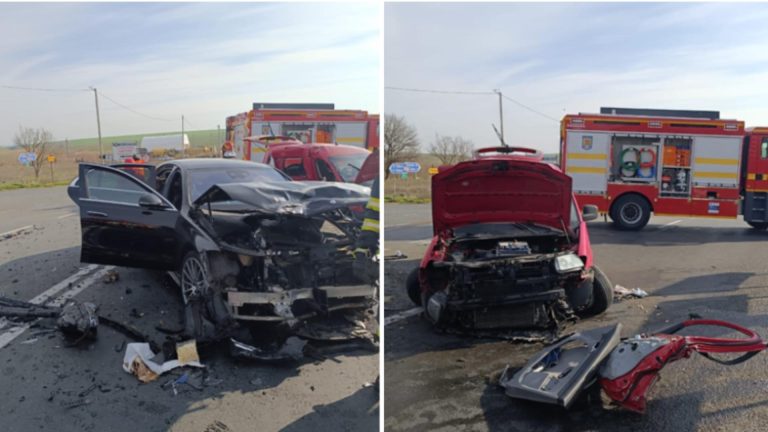 Accident violent pe DN2A. Zeci de salvatori mobilizați, a fost trimis și un elicopter SMURD - GALERIE FOTO