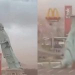 Statuia Libertății a căzut din cauza viscolului. Vreme extremă în Brazilia