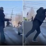 Bătaie în trafic. Doi șoferi din Botoșani și-au împărțit pumni și picioare-VIDEO