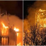 Incendiu devastator în Amsterdam. O biserică din secolul al XIX-lea a fost distrusă - VIDEO