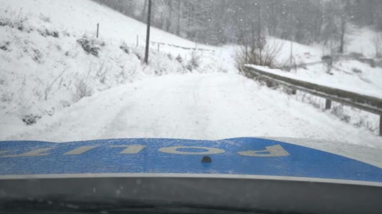 Haos pe șoselele din România din cauza ninsorii. Copaci căzuți pe carosabil și TIR-uri derapate în mai multe județe din țară