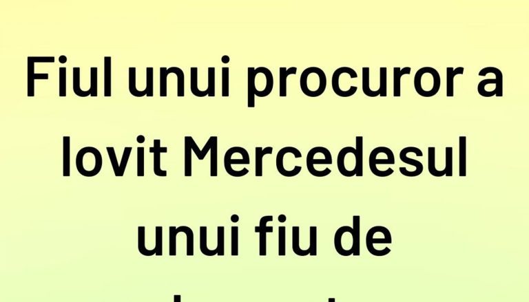 Cine este vinovat? O analiză a incidentului dintre fiul unui procuror și fiul unui parlamentar