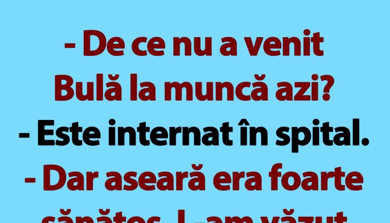 Bulă și Spitalul: O Analiză a Umorului Românesc prin Bancuri