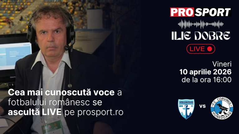 Ilie Dobre: Vocea care dă viață fotbalului românesc - Comentariul LIVE al meciului F.C. Voluntari - Corvinul Hunedoara
