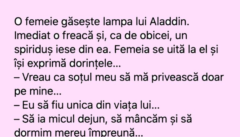 Umorul ca Oglindă a Relațiilor: Analiza Bancului "Femeia și lampa lui Aladdin"