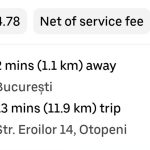 Tarifele Uber în București: O călătorie surprinzătoare de 12 km până la Aeroportul Otopeni