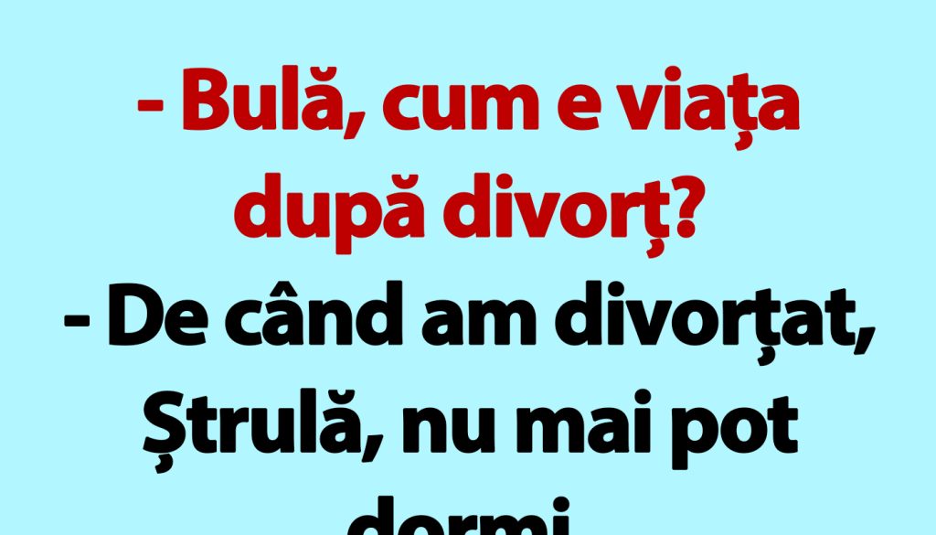 Umorul ca Refugiu: Viața lui Bulă După Divorț și Alte Povești Amuzante