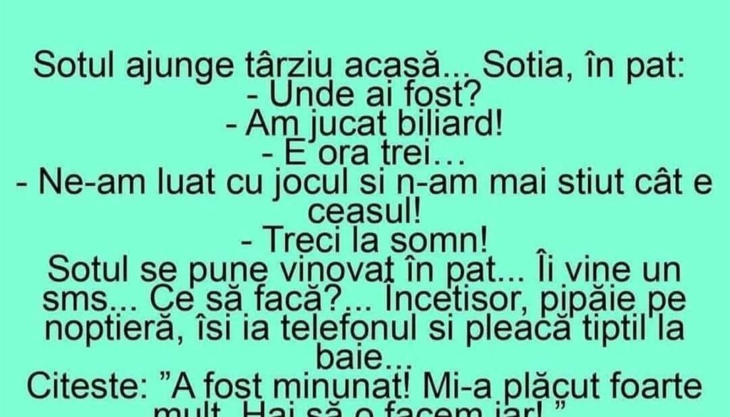Umorul în viața de cuplu: O analiză a bancului 'Soțul ajunge târziu acasă'