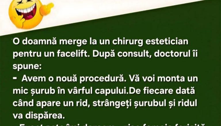 Umorul în estetică: Analiza unui banc despre chirurgia cosmetică și percepția asupra frumuseții