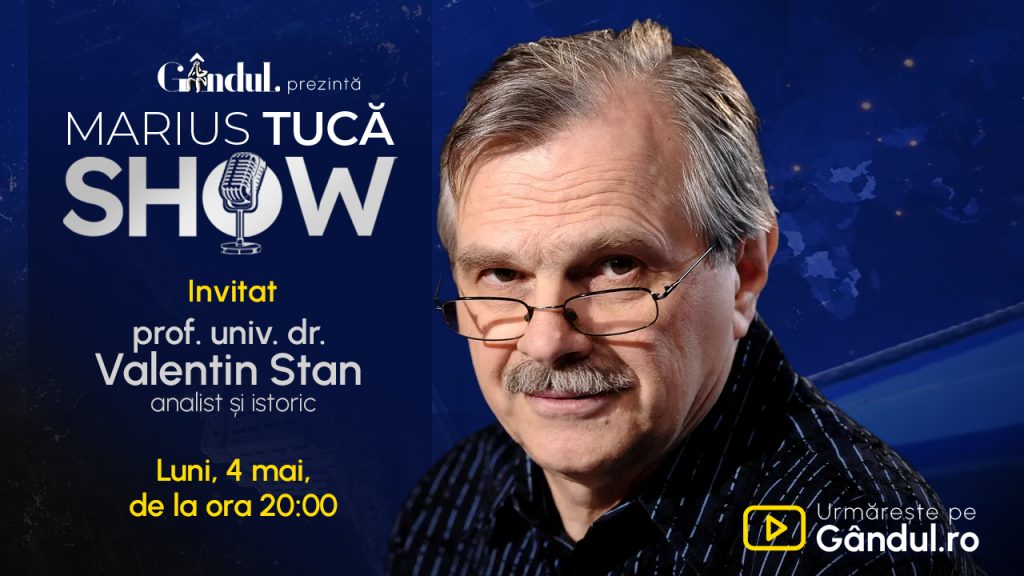 Marius Tucă Show revine pe micile ecrane: Un dialog despre societate și cultură cu prof. univ. dr. Valentin Stan