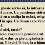 Umorul în viața cotidiană: O analiză a bancului „Pensionarul și ploaia”