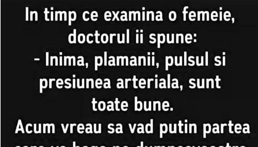 Umorul în Medicină: O Analiză a Bancului cu Doctorul și Femeia