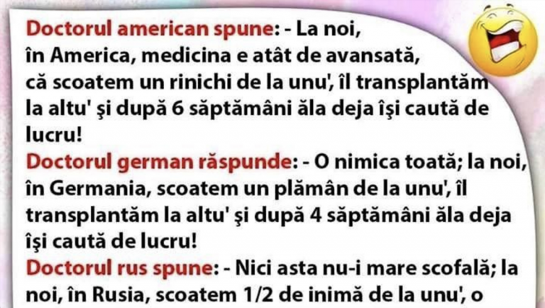 Umorul în Medicina Globală: O Analiză a Bancului cu Doctorii din Trei Colțuri ale Lumii