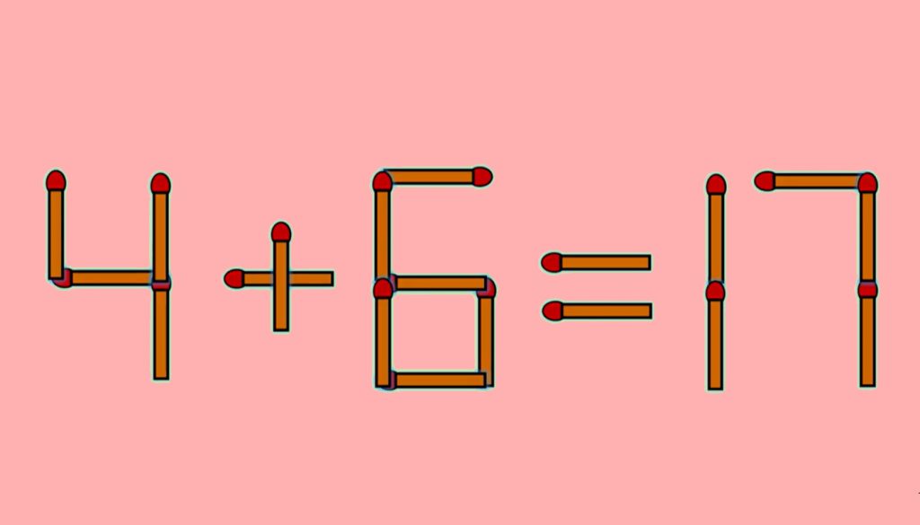 Provocări de Inteligență: Cum Un Singur Chibrit Poate Schimba Totul în Ecuația 4 + 6 = 17
